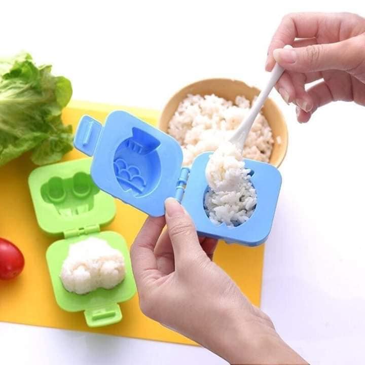 Khuôn Làm Bánh, Khuôn Cơm Cho Bé, SET 6 KHUÔN Tạo Hình Ngộ Nghĩnh, Kích Thích Bé Ăn Ngon Miệng