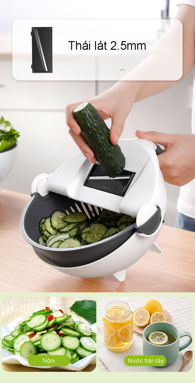 Bộ Dụng Cụ Nạo Thái Rau Củ Quả Đa Năng Tiện Dụng