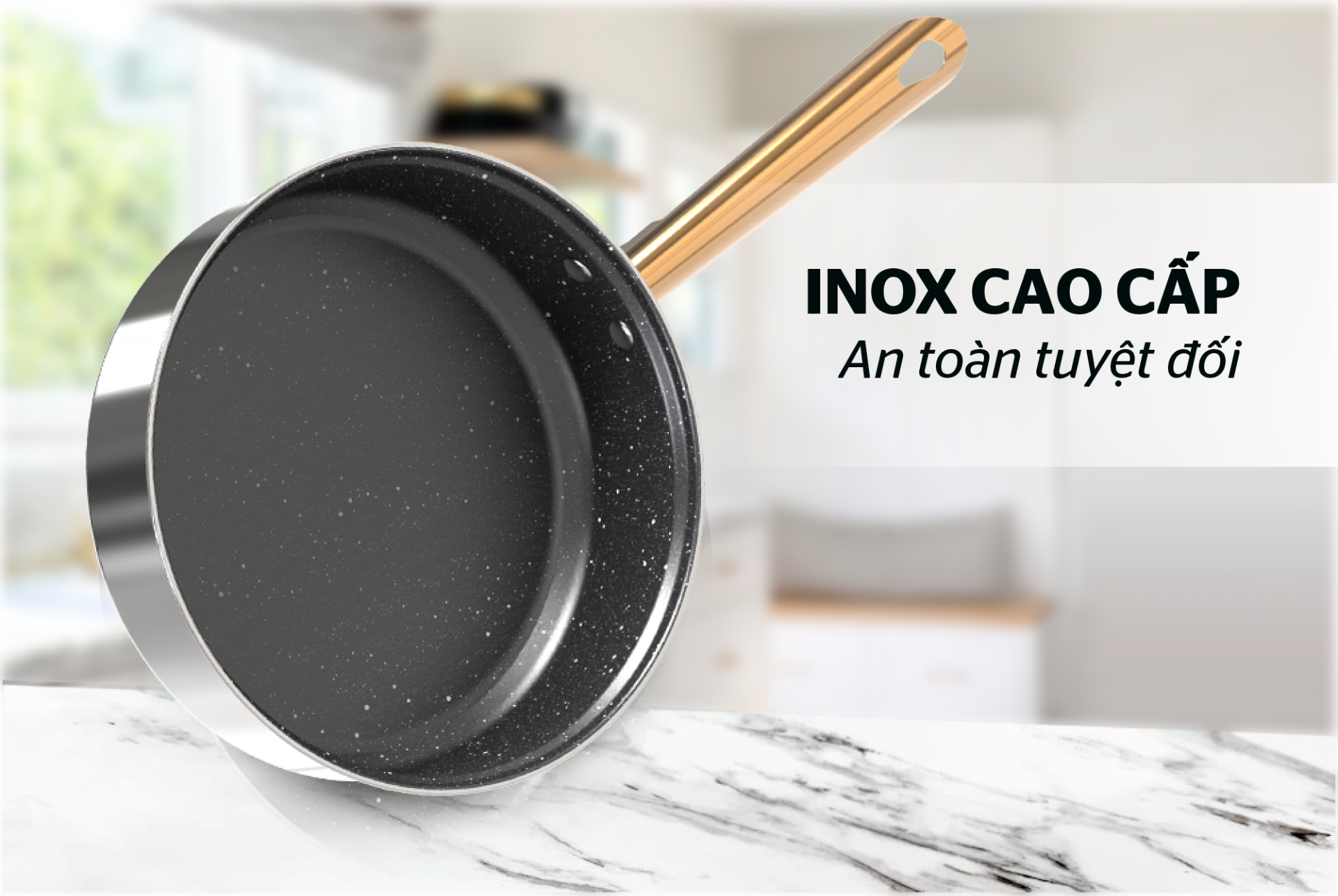 Bộ nồi chảo inox 5 đáy Sunhouse SHG789 - Hàng Chính Hãng