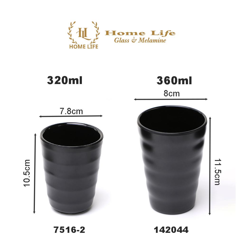Cốc Melamine siêu bền (Hàng nhập khẩu ) | LY ĐEN NHÁM SIÊU BỀN - CHỊU LỰC - CHỊU NHIỆT MELAMINE A5 | CỐC ĐEN