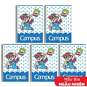 Combo 5 Tập Arale Gacchan-Star - B5 Kẻ Ngang Có Chấm 120 Trang ĐL 70g/m2 - Campus NB-BARS120 (Mẫu Màu Giao Ngẫu Nhiên)