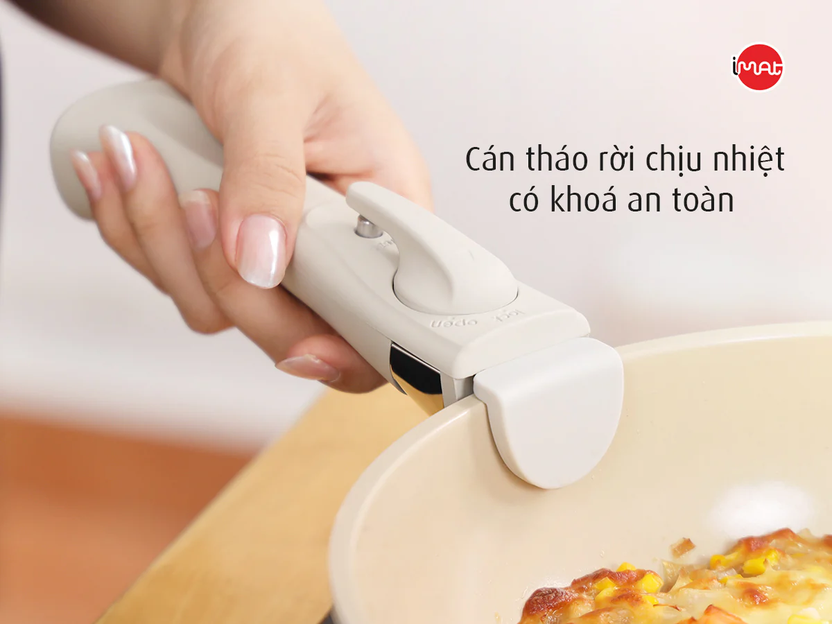 Bộ 3 nồi chảo cán rời Neoflam Hàn Quốc.Bao gồm, nồi 20cm, chảo chiên 24cm, chảo xào đa năng 26cm.