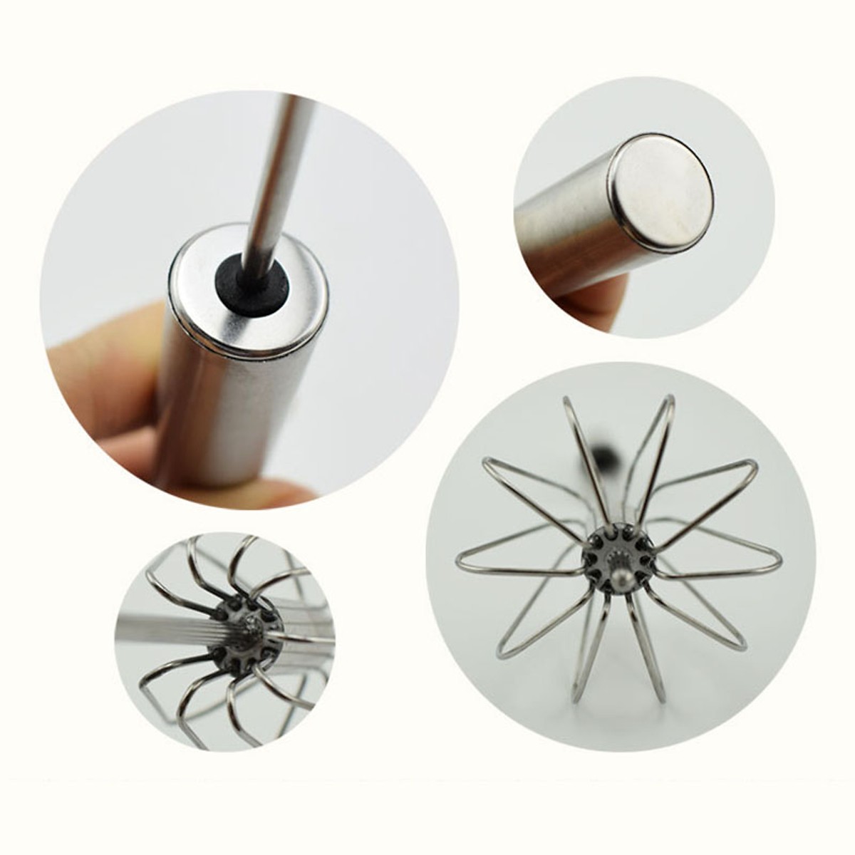 Dụng Cụ Đánh Trứng Trục Nhấn Xoay