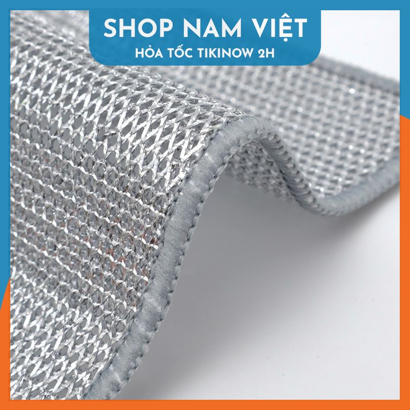 Khăn Lưới Cước Thép Vệ Sinh Chén Dĩa Xoong Chảo Đa Năng