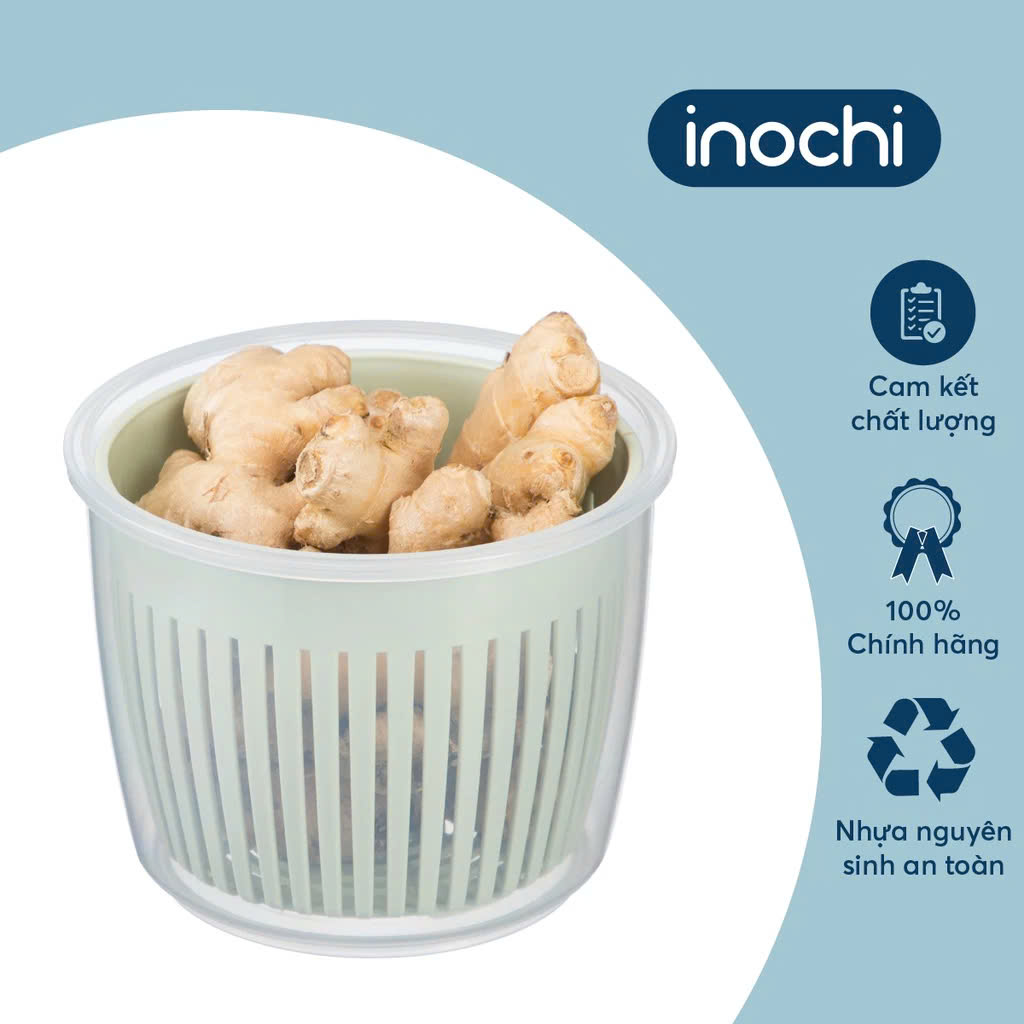 Hộp đựng hành tỏi Inochi - Hokkaido bảo quản tươi lâu, an toàn - Hàng chính hãng