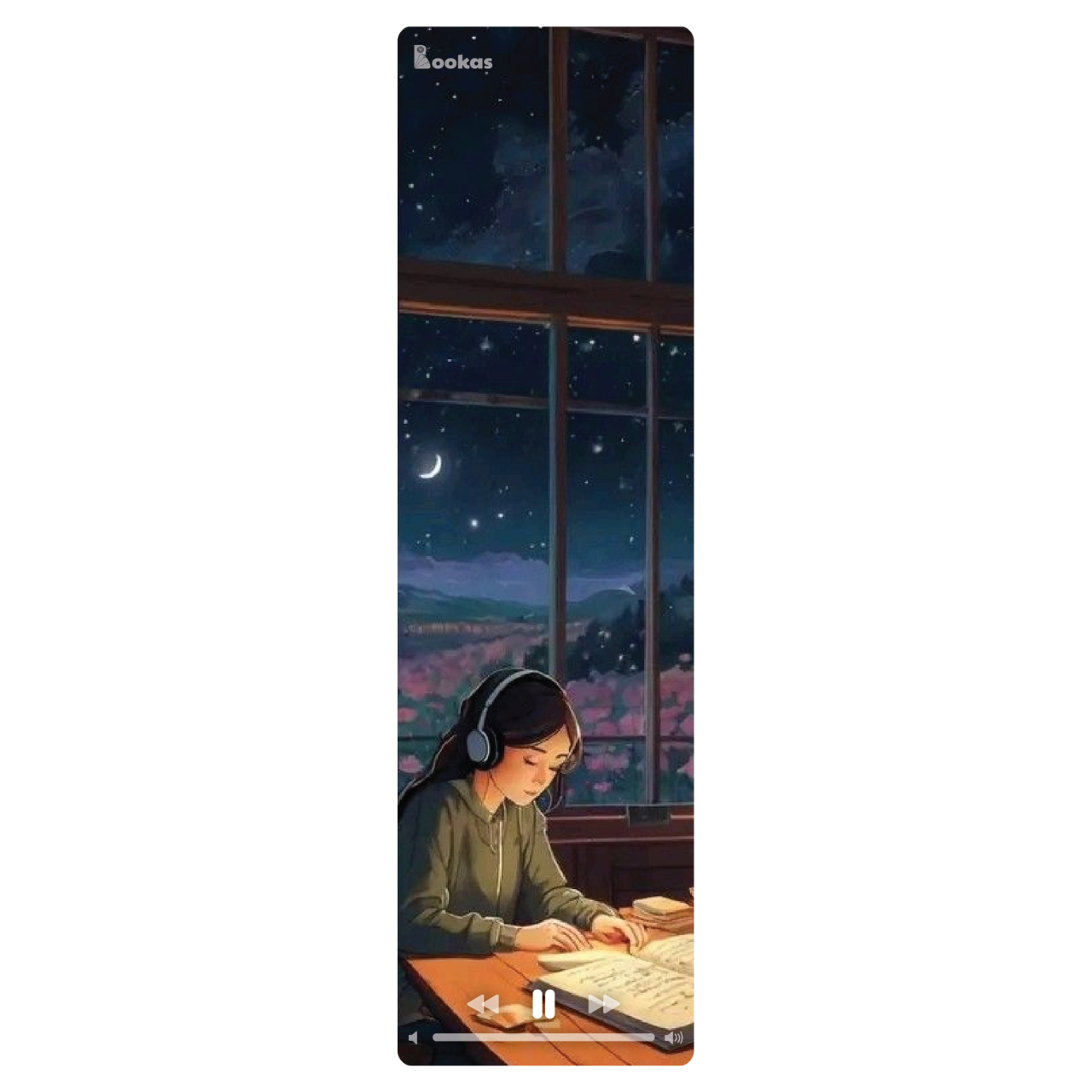 5 Cái Bookmark Kẹp Sách, Dấu Trang Hoạ Tiết Nghe Nhạc Chữa Lành - SBOOKS