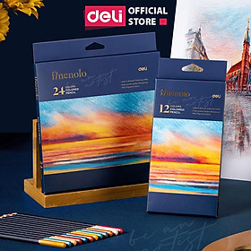Bút Chì Màu Gốc Dầu Cao Cấp BST Finenolo Chuyên Nghiệp Deli - Màu Mượt Layer Xếp Chồng Dễ Dàng - Phù Hợp Cho Học Sinh Hoạ Si Vẽ Tranh Tô Màu - Nhiều Phân Loại Màu - EC131