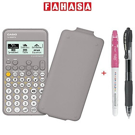 Máy Tính Casio FX-880BTG - Màu Xám + Bút Frixion Colors và G2 (Màu Mực Ngẫu Nhiên)
