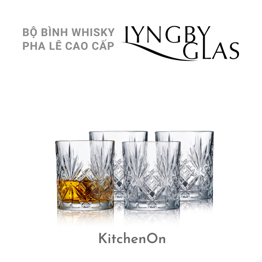 Bộ bình và 4 ly uống whisky