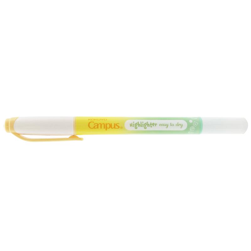 Bút Dạ Quang 2 Đầu Mực Pastel Campus DHL-PA-YGR - Vàng, Xanh Lá