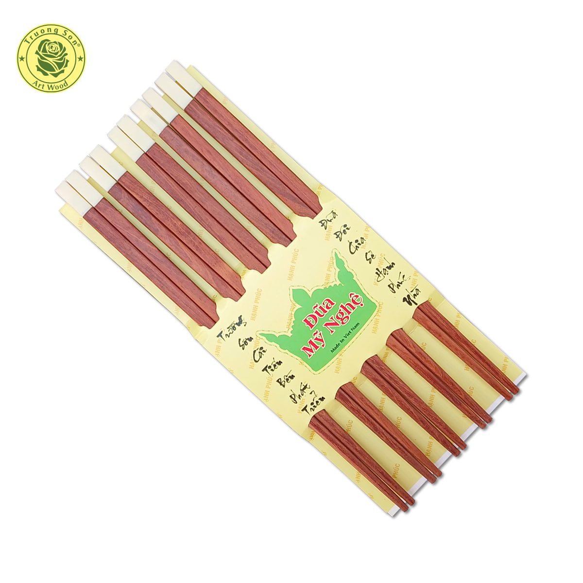 Đũa Gỗ Cẩm Ghép Ốc 5 Đôi - Đồ Dùng Nhà Bếp Thương Hiệu Trường Sơn