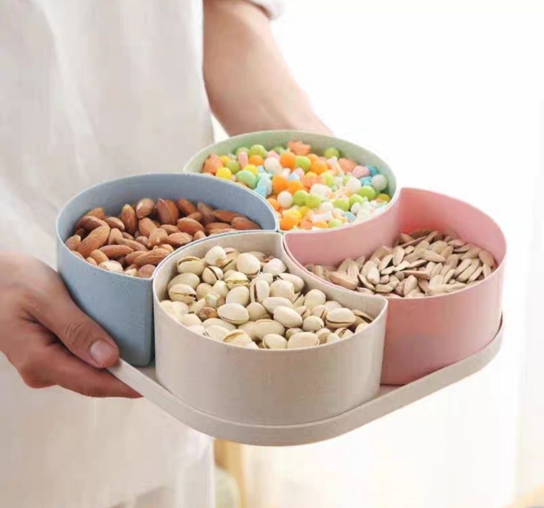 KHAY ĐỰNG MỨT TẾT NHẬT NHIỀU NGĂN KIỂU DÁNG ĐỰNG ĐƯỢC NHIỀU BÁNH KẸO TRÁI CÂY GỌN NHẸ