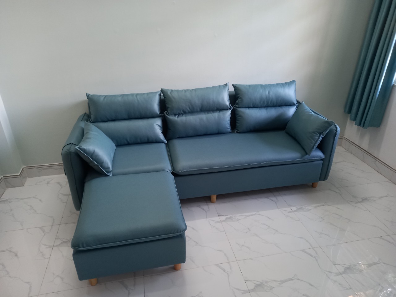 Ghế sofa phòng khách juno Sofa Băng 2m1 kèm theo đôn