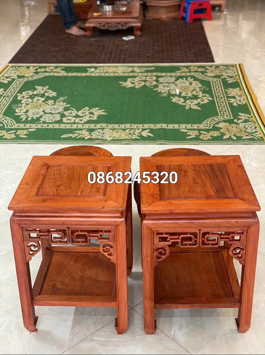 Đôn đựng đồ đa năng bằng gỗ hương đá kt cao 50 ×30cm