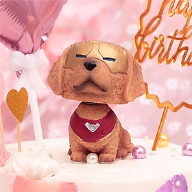 Mô Hình Chó Lắc Đầu Dễ Thương Siêu Anh Hùng Marvel - Trang trí xe hơi 