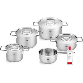 BỘ NỒI FISSLER PURE PROFI 5 TẶNG KÈM LỌ VỆ SINH ĐỒ INOX FISSLER Hàng Chính Hãng
