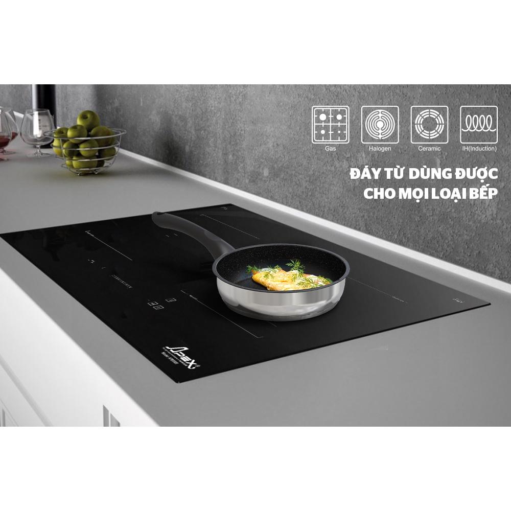 Chảo chống dính 5 đáy Sunhouse IN26M4, Chất liệu inox, Đường kính 26cm, Chất liệu inox sử dụng được trên tất cả các loại bếp - Hàng chính hãng