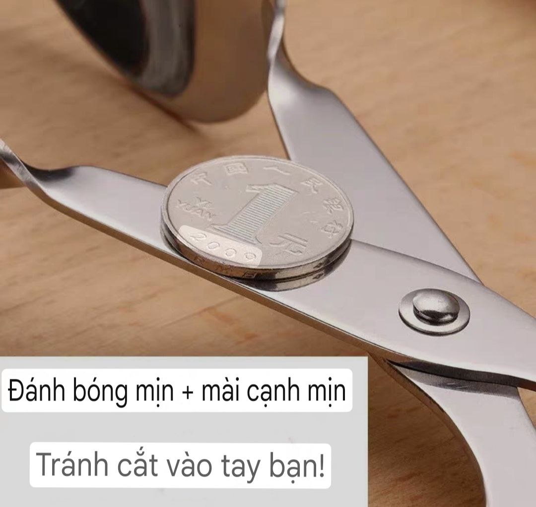 Kéo gắp thức ăn thực phẩm inox 304 sáng bóng