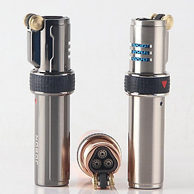 Vỏ Hột Quẹt Bật Lửa Jobon ZB-696 Khò 3 Tia Sử Dụng Gas Đá Cao Cấp Có Khóa Rảnh Tay - Nhiều Màu