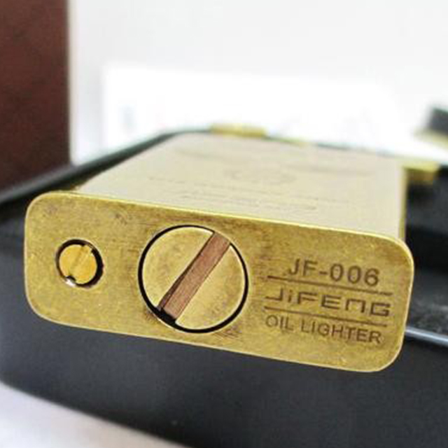 Vỏ Hột Quẹt Bật Lửa Xăng Đá Jifeng 006D Thiết Kế Đẹp Độc Lạ Dùng Xăng Bấc Đá Cao Cấp - Hình ngẫu nhiên