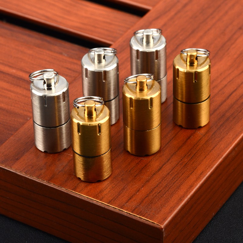 Vỏ Hột Quẹt Bật Lửa Móc Khóa Xăng Mini Dolphin HY618 Thiết Kế Đẹp Độc Lạ Tiện Dụng - Dùng Xăng Bấc Đá Cao Cấp