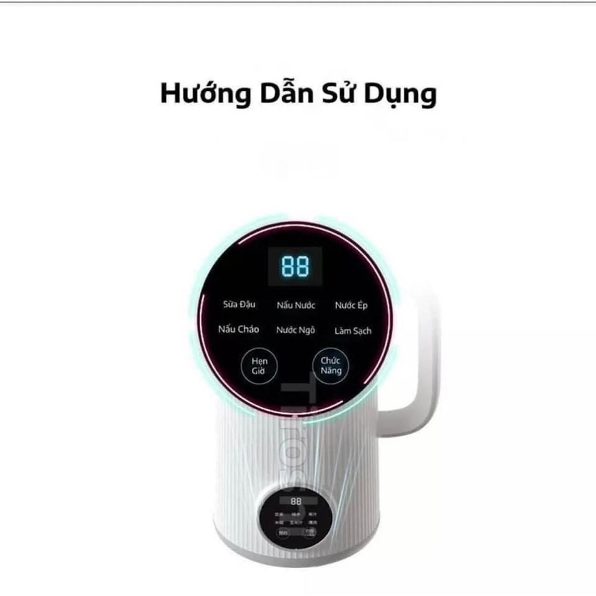 Máy Làm Sữa Hạt, Máy Nấu Sữa Hạt OSTMARS Hàng Chính Hãng 800ml - 8 Chức Năng Xay Nấu Tiện Lợi
