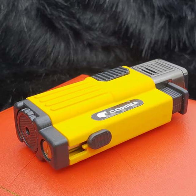 Vỏ Hột Quẹt Bật Lửa Khò 3 Tia COB 115 Thiết Kế Đẹp Độc Lạ Lửa Khò Mạnh Mẽ - Dùng Gas Cao Cấp