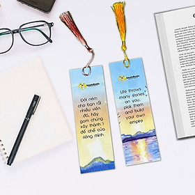 Bookmark đánh dấu sách truyền cảm hứng có tua rua