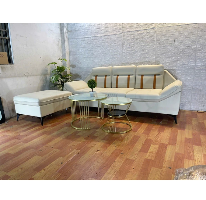 Sofa băng 2m kèm đôn nệm Tundo HLMCT màu lựa chọn kèm bàn như hình