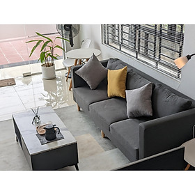 Sofa băng bọc nhung hiện đại phù hợp phòng khách, chung cư, phòng làm việc Tundo (nhiều màu lựa chọn)