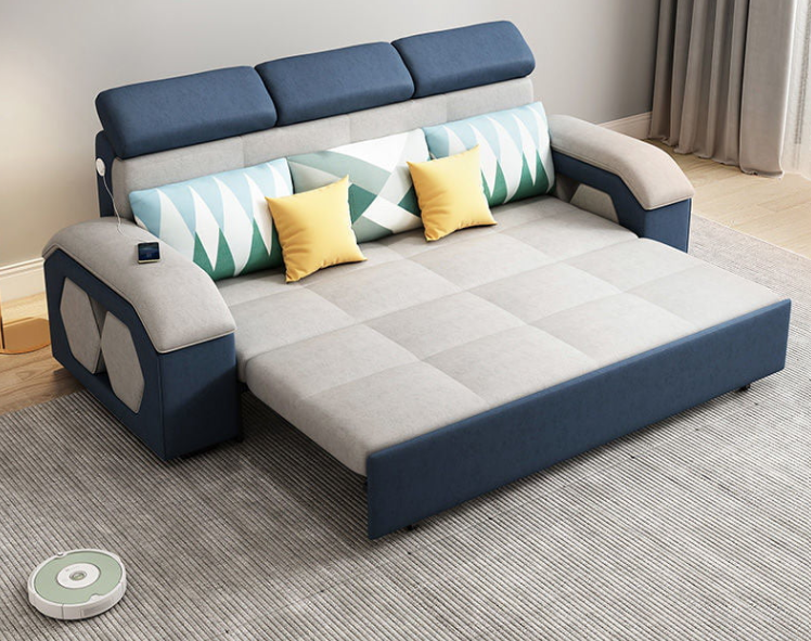 Sofa giường đa năng hộc kéo đầu bật cao cấp HGK-20 ngăn chứa đồ tiện dụng Juno Sofa KT 2m2