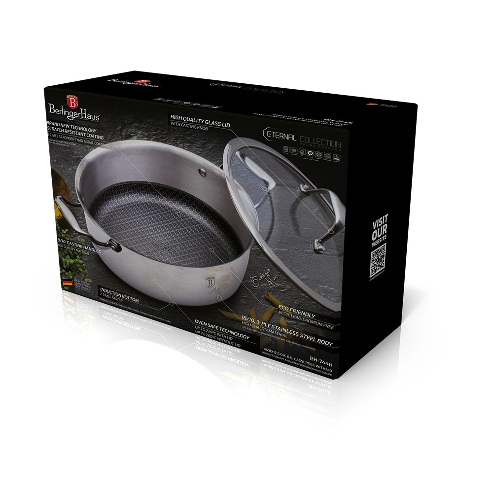 Nồi chảo tổ ong Berlinger Haus BH/7446 28cm eternal collection Hàng chính hãng