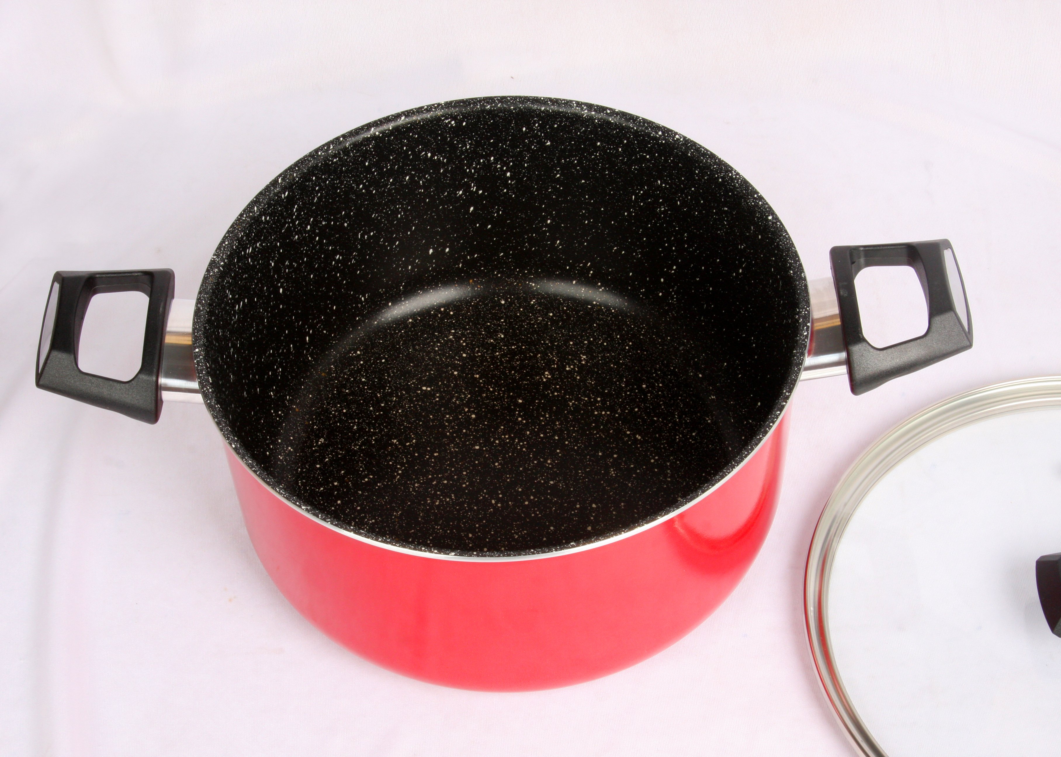 Tặng cặp nhấc nồi cao cấp- Combo 2 món, nồi chống dính vân đá Kimscook size 24 cm và Chảo đúc chống dính vân đá Ecoramic sâu lòng 26 cm, dùng được mọi loại bếp( trừ bếp từ)