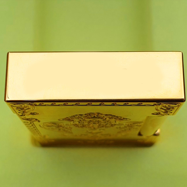Vỏ Hột Quẹt Bật Lửa Upon D198V Họa Tiết Hình Khiêm Khắc Chữ D Tinh Xảo - Dùng Ga Đá Cao Cấp
