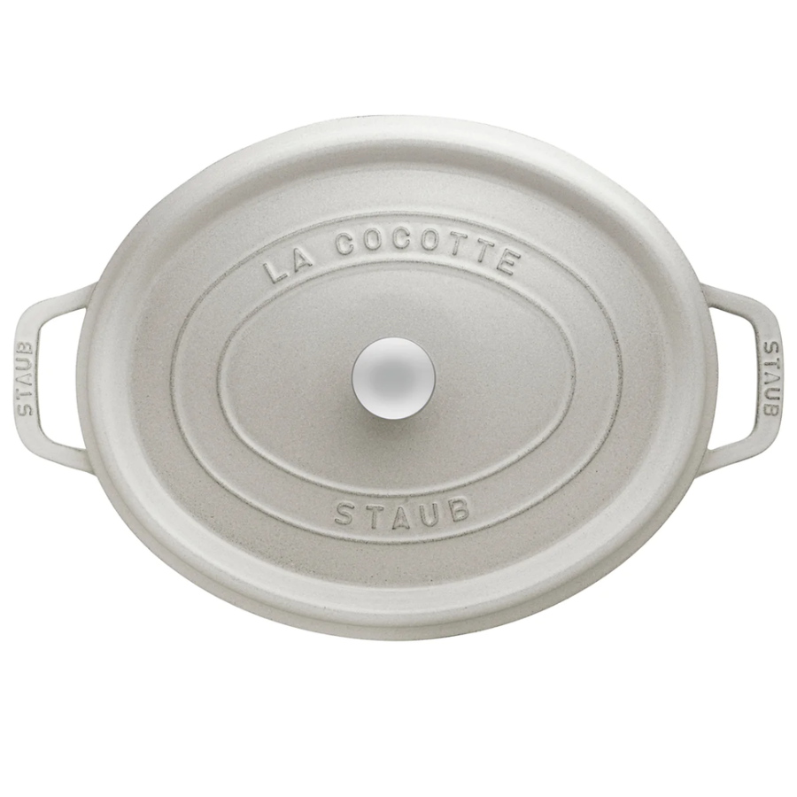 Nồi Gang STAUB Oval Màu Nấm Trắng - 37cm (8L)