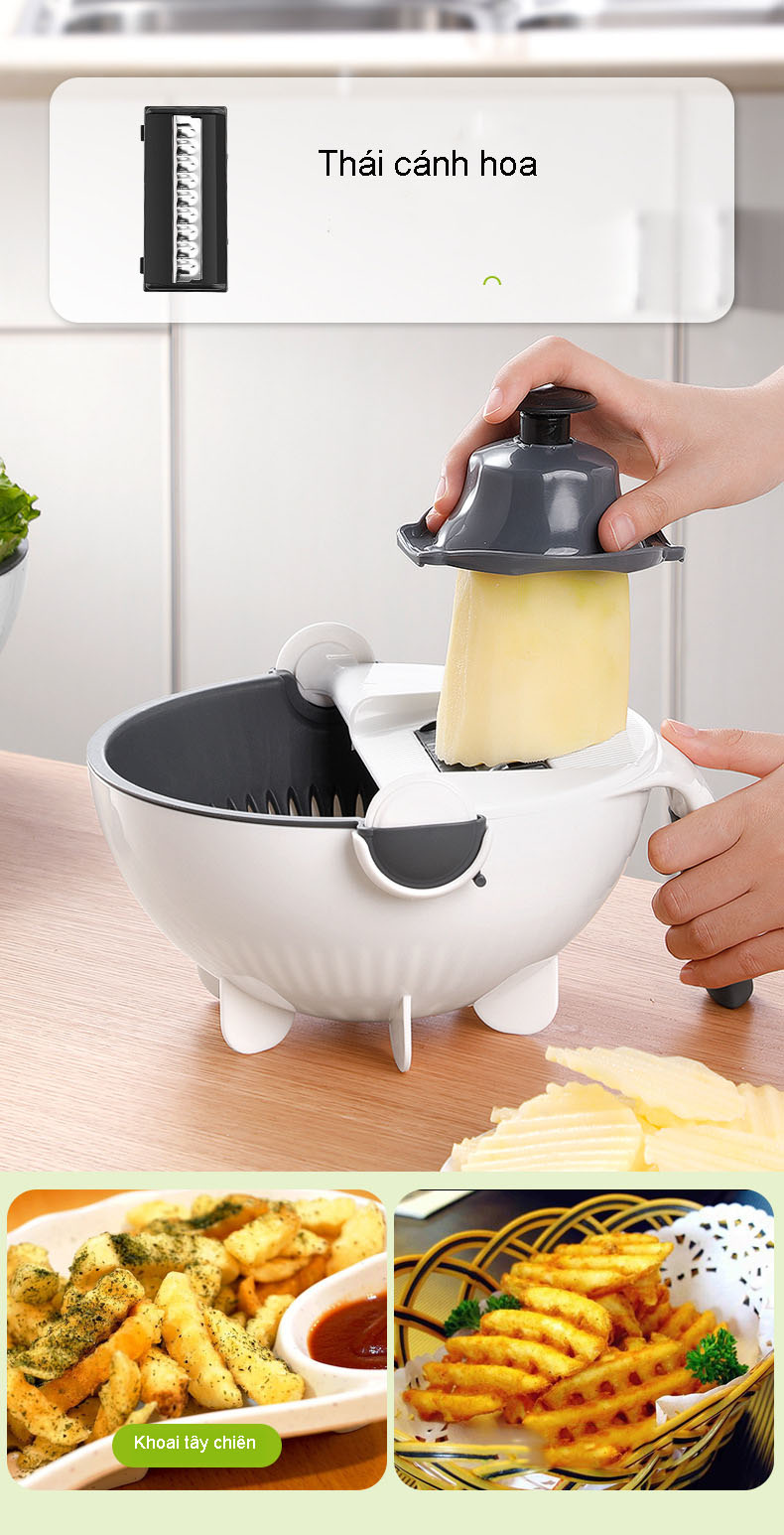 Bộ Dụng Cụ Nạo Thái Rau Củ Quả Đa Năng Tiện Dụng