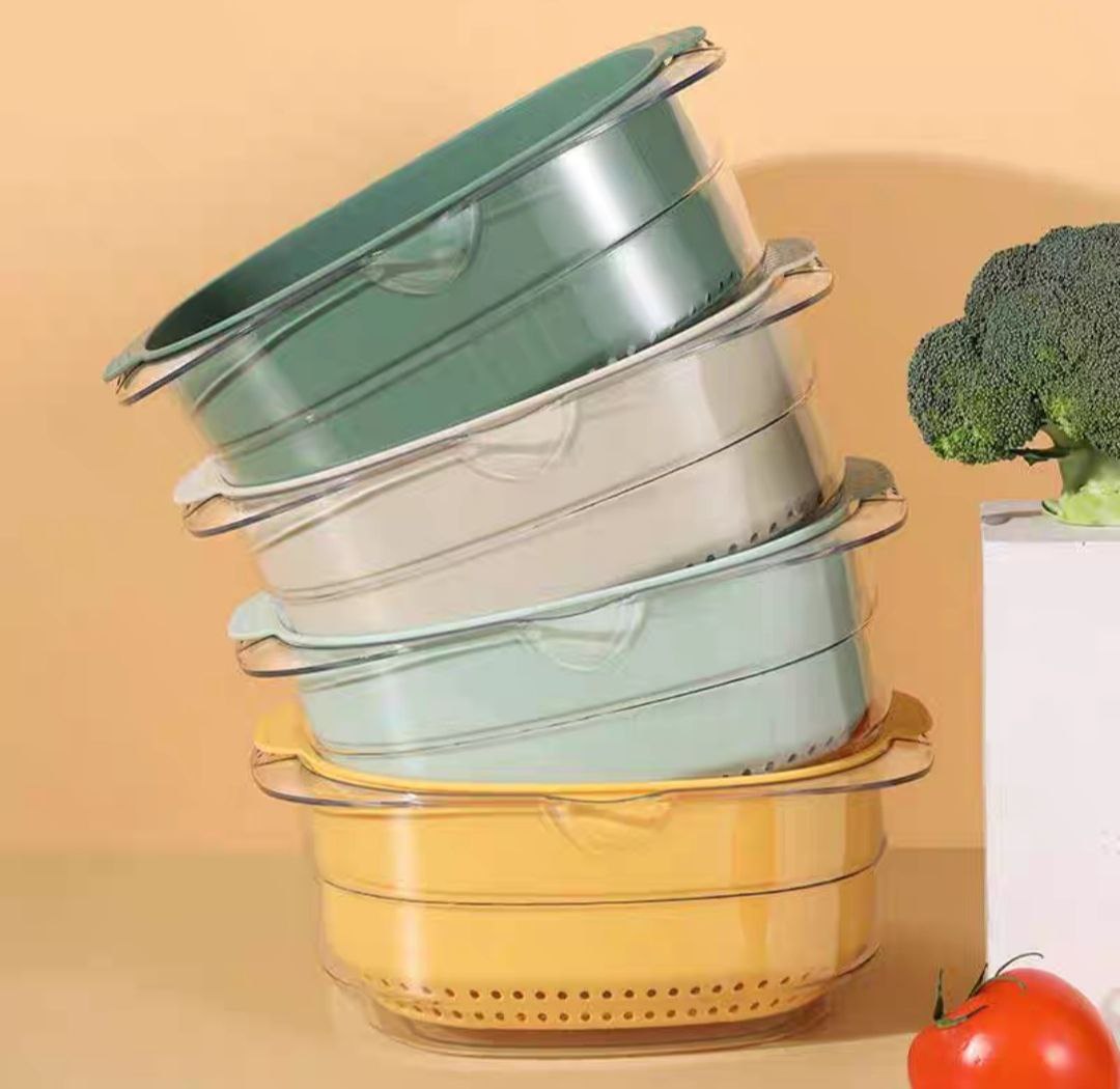 Bộ set chậu rửa và rổ nhựa cao cấp