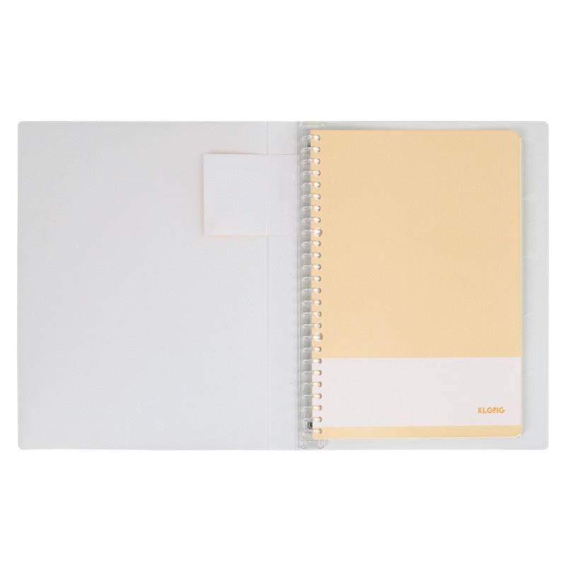 Sổ còng nhựa 26 chấu kẻ ngang nét đứt KLONG B5 50 tờ 100/76; MS: 529