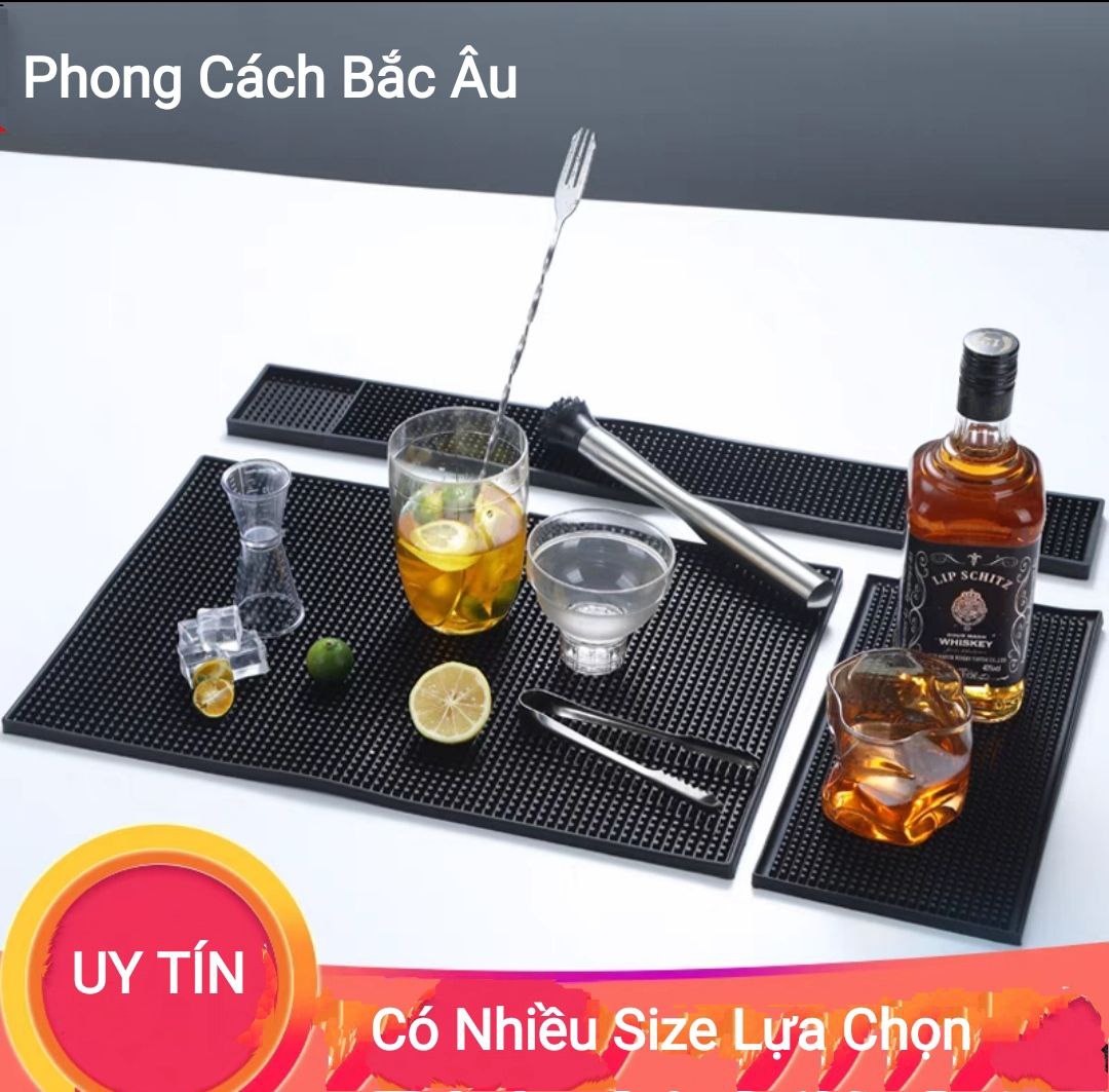 Thảm Lót Cao Su Quầy Bar 45x30 cm (Rubber Bar Mat)