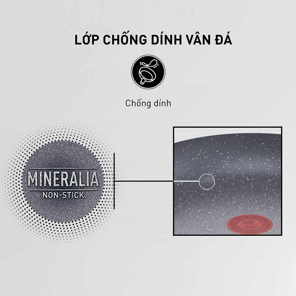 Chảo sâu lòng chống dính Tefal Natura 28cm, dùng cho bếp gas và hồng ngoại- Hàng chính hãng