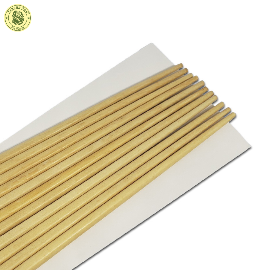 Đũa Gỗ Nhọn Nhật Trắng Dùng Trong Bàn Ăn (10 Đôi / Vỉ) - Đồ Gỗ Nhà Bếp Thương Hiệu Trường Sơn