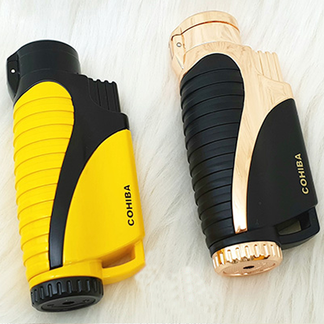 Vỏ Hộp Quẹt Bật Lửa Khò 3 Tia COB-399 Kèm Đục I Ga Tiện Lợi Đẹp Độc Lạ - Dùng Gas Cao Cấp