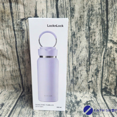 Bình Giữ Nhiệt Inox 304 Sling Ring LocknLock  Có Quai Xách LHC4321- 650ml - Hàng Chính Hãng