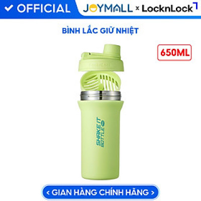 Bình Lắc Giữ Nhiệt LocknLock LHC4276 650ml, Hàng Chính Hãng, Có Vạch Chia Dung Tích - JoyMall