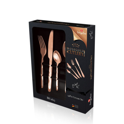 BỘ DAO THÌA DĨA 24 CHI TIẾT BERLINGER HAUS BH/2623A Hàng chính hãng