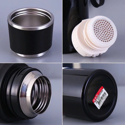 Bình Giữ Nhiệt Boss Chất Liệu Inox 316 Cao Cấp Nắp Kèm Cốc Có Tấm Lọc Trà, Tay Cầm Tiện Lợi Dung Ticsh 800-1000-1500ml - Hàng Chính Hãng MINIIN