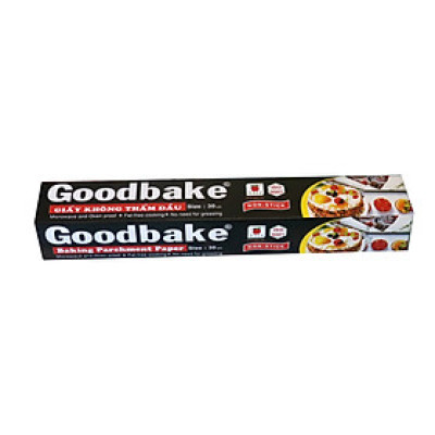 Giấy Nến Nướng Bánh Goodbake không thấm dầu GB30, dùng được trong lò vi sóng, lò nướng, tủ lạnh