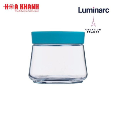 Hũ thủy tinh Luminarc Swing nắp xanh 500ML - P5279