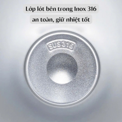 Ly Giữ Nhiệt Họa Tiết Cổ Điển CHAGEE Phong Cách Sang Trọng - 500ml Inox 316, Nắp Chống Tràn, Dây Đeo Tiện Lợi, Ống Hút - HÀNG CHÍNH HÃNG MINIIN