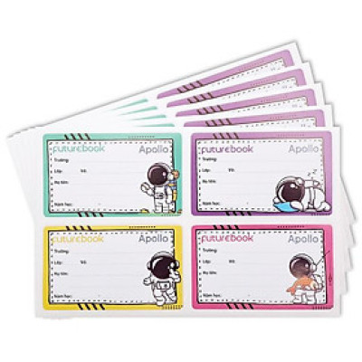 Nhãn Vở Học Sinh Apollo - futurebook N146 (20 Nhãn)